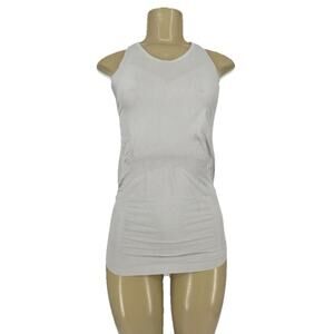 Athleta Small Women Pullover Tank Top Seamless Grey Active Stretchy K7-6